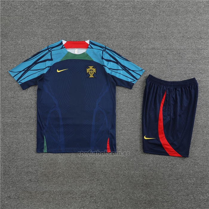 Chandal del Portugal Manga Corta 2022-2023 Azul - Pantalon Corto